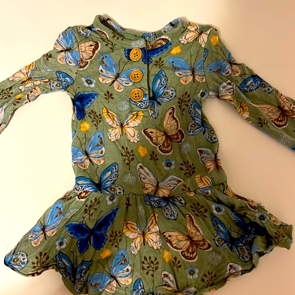 posh peanut butterfly  twirl dress